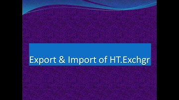 Lecture 5:Aspen Plus v10 basic concept series |Export & Import  HT.Ex in (Urdu/Hindi)