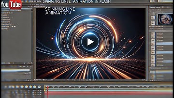 Create a Spinning Line Animation for Moving Video Background | Flash Tutorial #animation