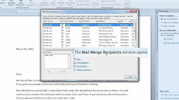 Step by Step Tutorial on Mail Merge in MS Word 2010