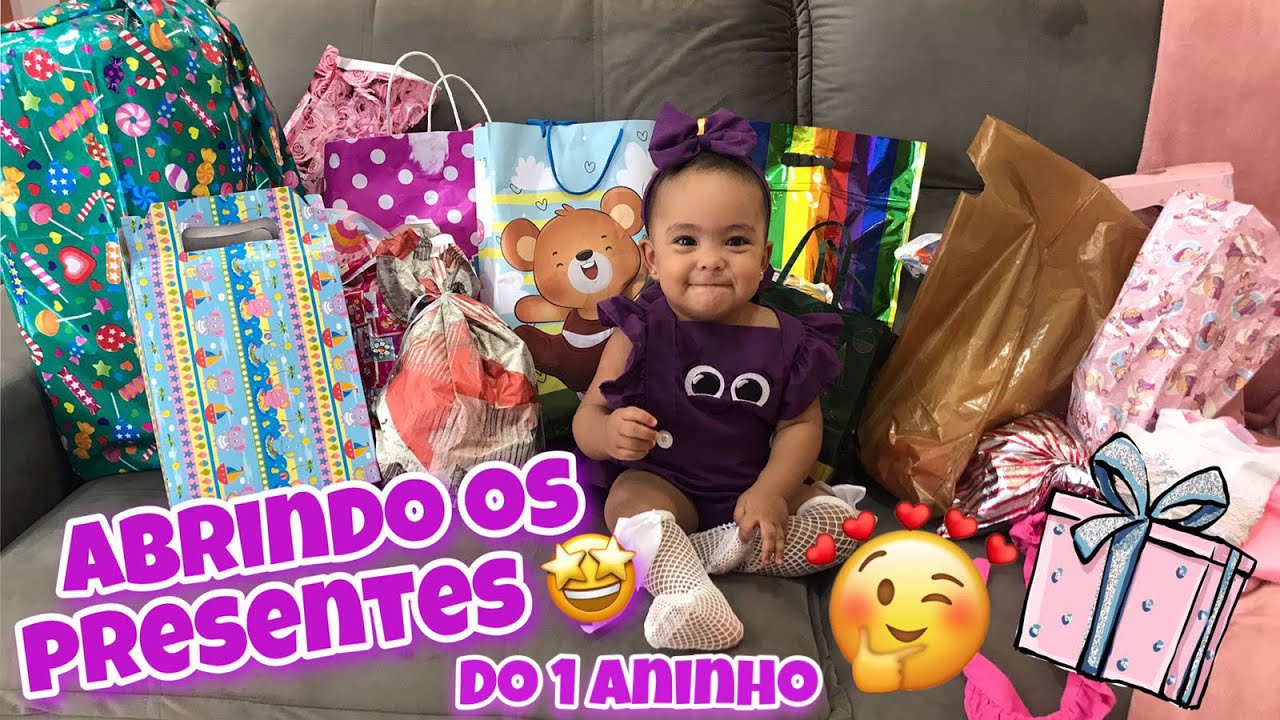 ABRINDO OS PRESENTES DO ANIVERSÁRIO DA LULU 1 ANINHO 🎁😍😍