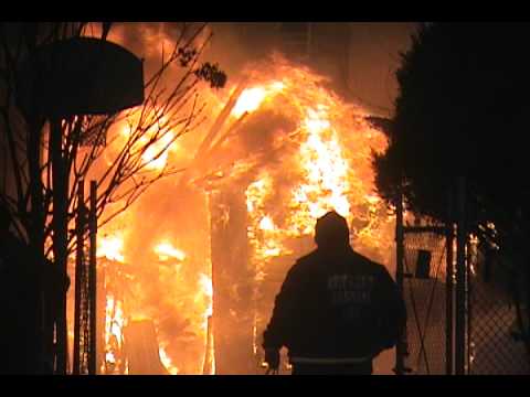 this was a 2nd Alarm fire, 4th & Bailey st, Camden NJ, I took the video from inside my car...this was a wooden shed that was set on fire and spread to the ho...