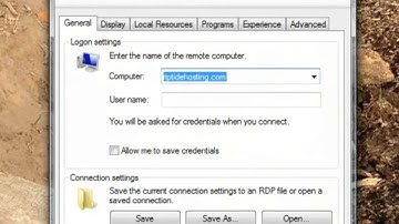 How to create a Remote Desktop Connection Shortcuts