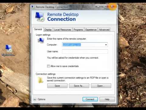 How to create a Remote Desktop Connection Shortcuts