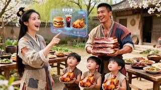 A Poor Girl Traveled To A Famine Era,Unlocked A Food System,Led Her Family To Eat Meat Every Meal!