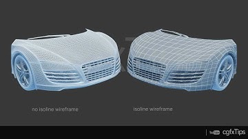 3ds max Tutorial: Isoline Wireframe Render (V-Ray)