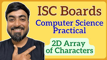ISC Class 12 Computer Science Practical | 2D Array of Chars – Sort & Print Special Characters