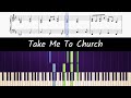 How to play piano part of Take Me To Church by Hozier