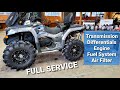 CFMOTO CFORCE 800 Full Service How to Change Oil, Diffs, Transmission Fluid, Air Filter Upgrade