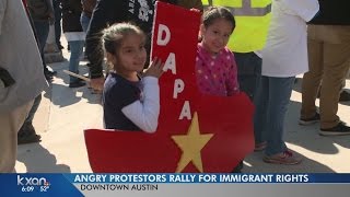 Protesters rally outside of Governor's mansion, call for immigration reform