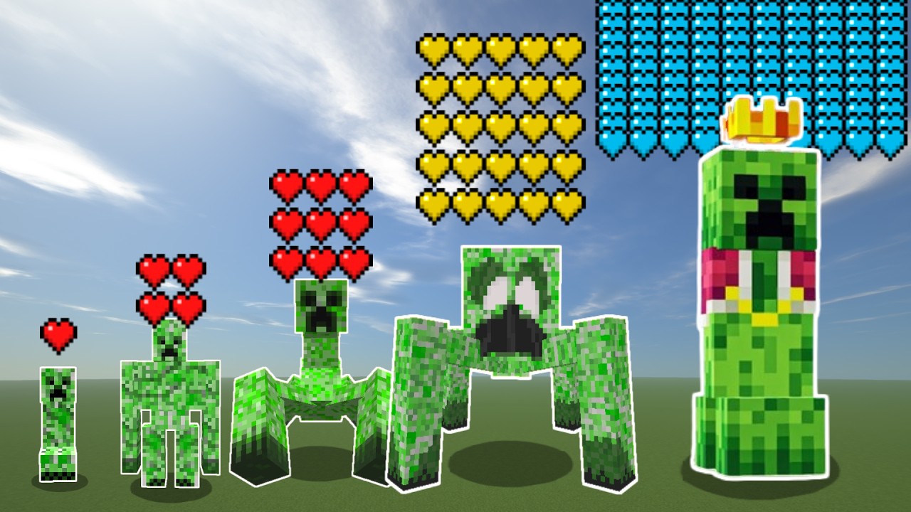 Which All Creeper Mutant mobs is immortal ?