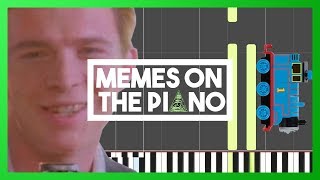 TOP 40 MEMES IN 6 MINUTES ON THE PIANO [Piano Mix/Mashup/Compilation]