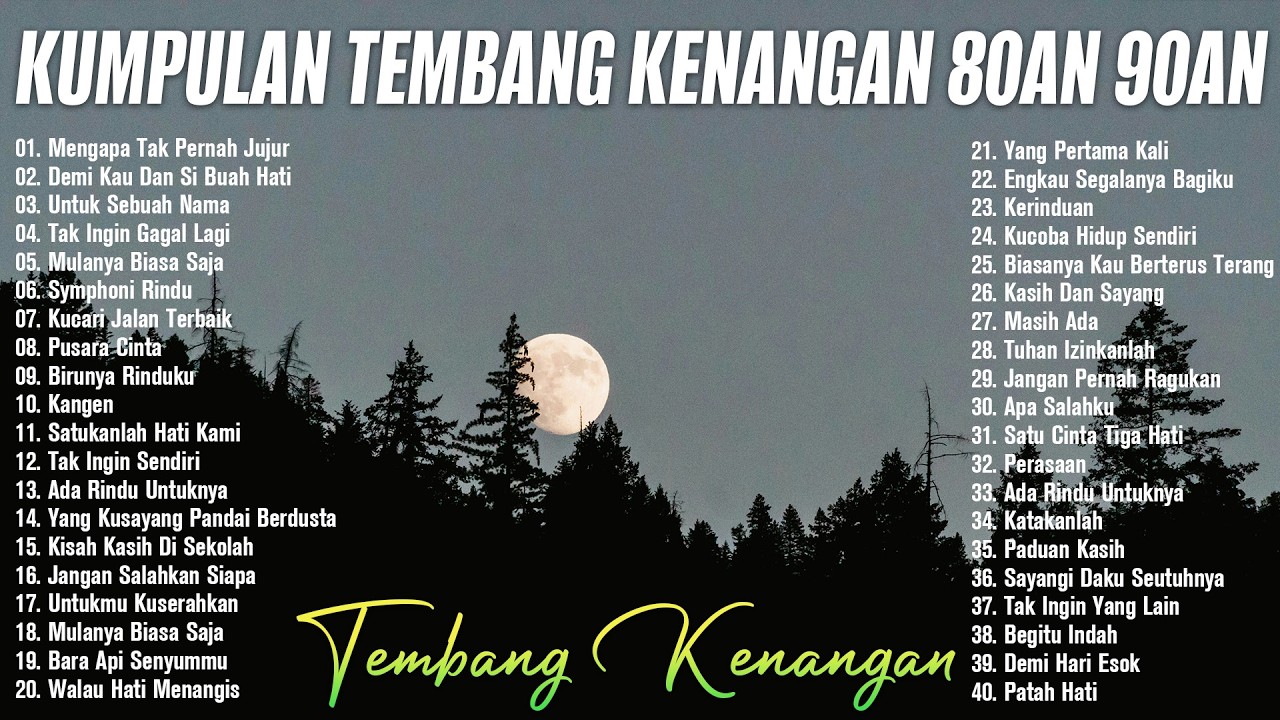 Tembang Kenangan 80an 90an Terbaik | Kumpulan lagu lawas 80an 90an Terpopuler