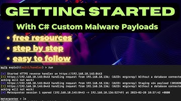 Getting Started - Write Custom Malware Payloads in C#
