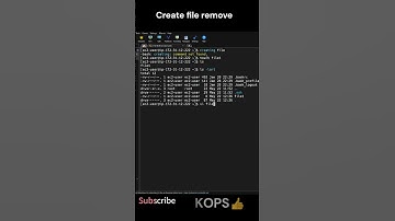 Linux command: create file and remove #linuxcommands #english #tamil #linux