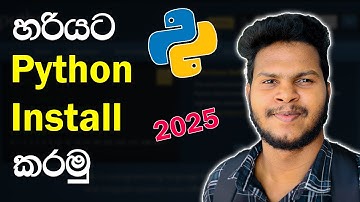 How to Install Python in SInhala 2025  ✅ Step by Step Guide (Windows 11/10)