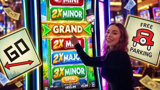 I Hit Go AND Free Parking in ONE Monopoly Slot Bonus! (WON BIG!) screenshot 1