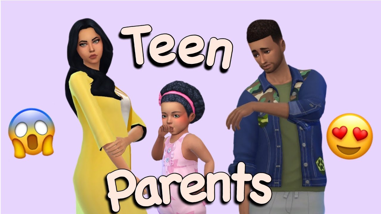 Teenage forældre//Sims 4 create a sim + CC liste YouTube
