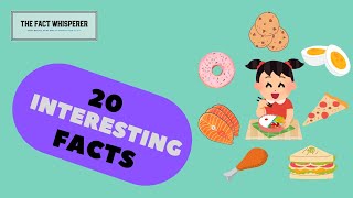 20 Jaw-Dropping Weird Food Facts You Won't Believe! 😲🍴 | Unique Eats | The Fact Whisperer | Part 1