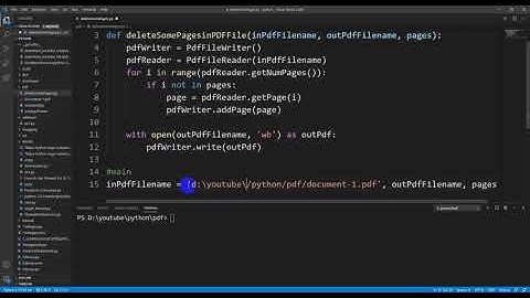 Delete pages from pdf file in Python