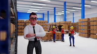 3D Explainer video animation - Logistic [Style 19]