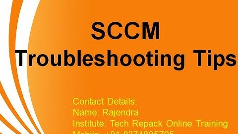 SCCM   Package Deployment   Troubleshooting