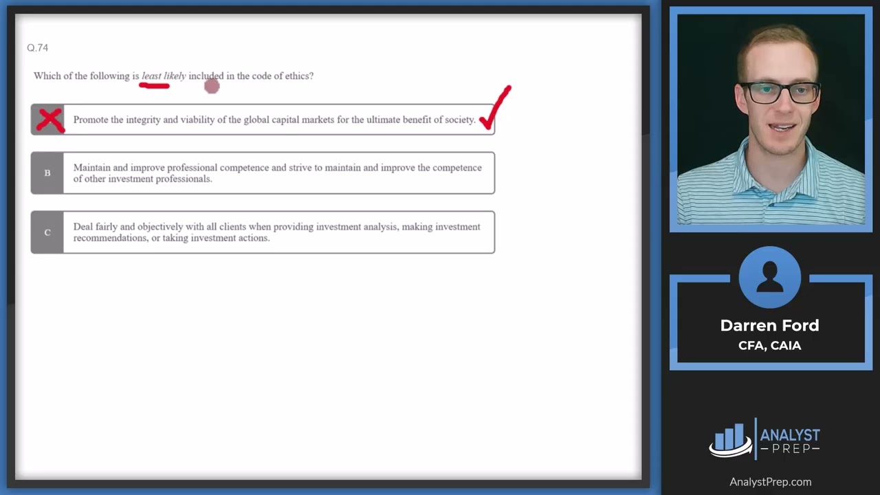 Mock Exam #4A – Questions 71-80 | CFA® Level I Exam Preparation