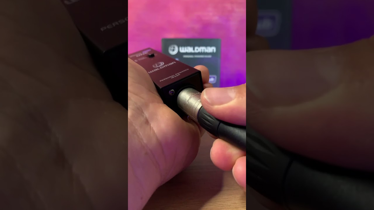 Chegou o meu Monitor Amplificador Fone Bodypack Individual Waldman Ph-1 