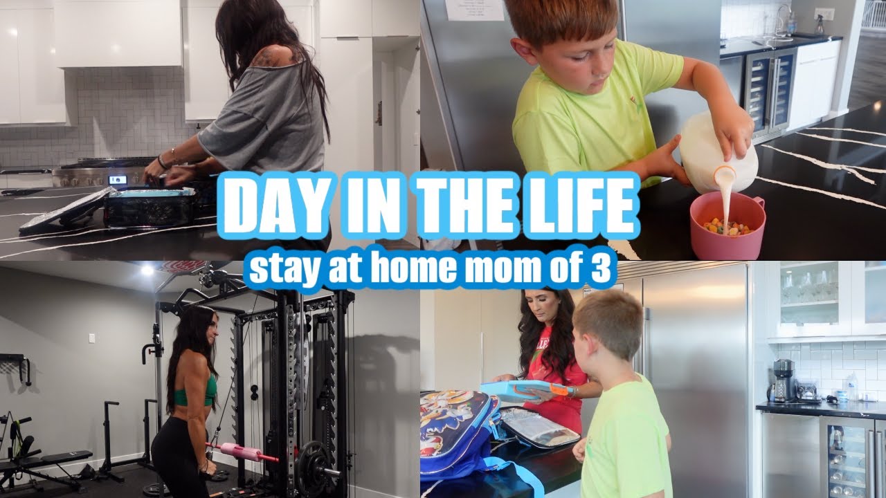 IM BACK! Day In The Life SAHM of 3! Back to School Routine | Felicia Keathley
