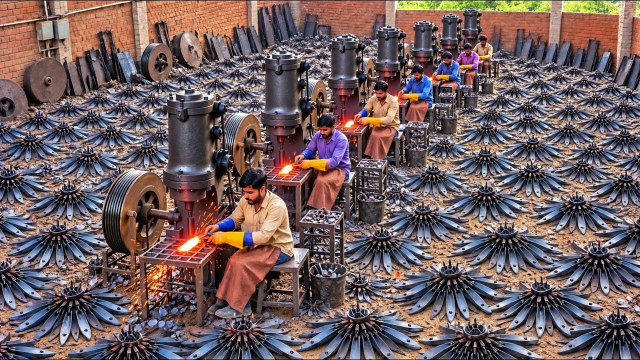 How Tractor Plough Blades Are Made | Amazing Steel Forging Process ...