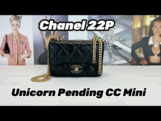 chanel mini caviar black bag