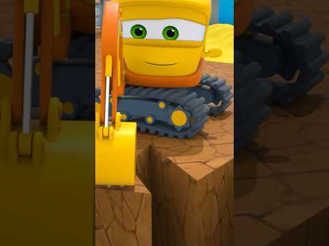 Моторвиль - 3D | Желтый Экскаватор и Ремонт Дороги🏁 #мультик #промашинки #мультики #мультик
