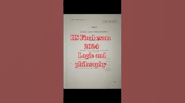 HS Final exam Logic and philosophy 2024