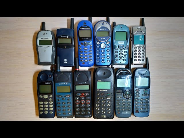 Classic Motorola Phones Blue