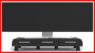 Mind Reader PC, Laptop, IMAC Monitor Stand and Desk Organizer, Black
