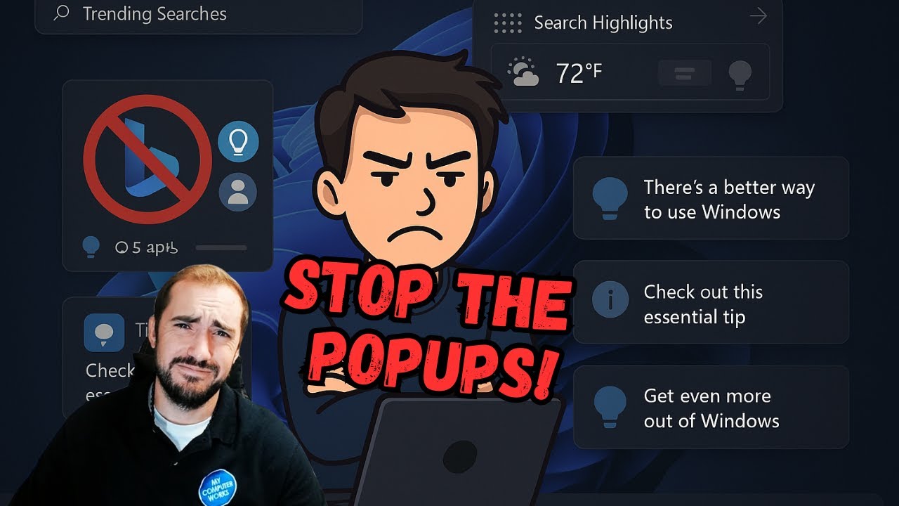 Disable Annoying Windows 11 Pop-Ups & Trending Searches — Do This Now!