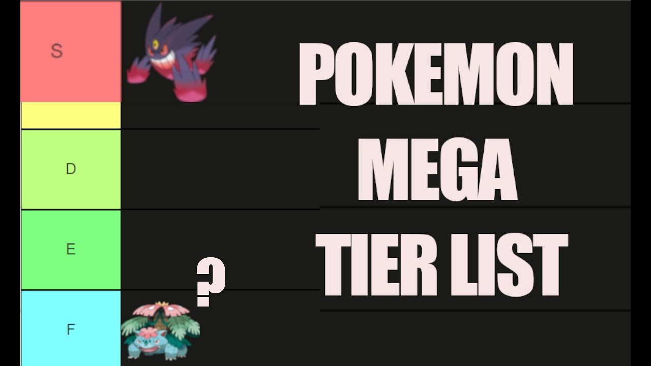 Pokemon Mega Evolution Tier List