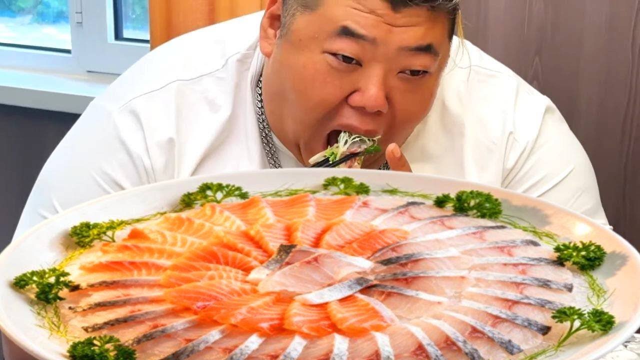 这甜度犯规了！“冰淇淋口感”龙趸鱼生，满屏飙汁，鲜到灵魂出窍！【胖猴仔】