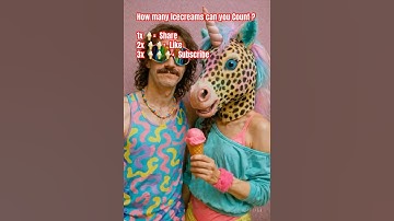 🍦Can You Count ALL the ICE CREAMS ?🍦#shorts #icecream #challenge