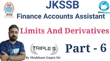Limits & Derivatives - Important MCQs by Shubham Gupta Sir || Part 6