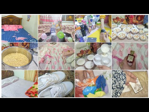 روتين وأجواء ليلة العيد في بيتي يوم مميز دلعنا نفسنا وأستعدينا لأستقبال العيد أنا وأولادي 