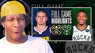 THANASIS FOR MVP 🤣 Lvgit Reacts To NUGGETS at BUCKS | FULL GAME HIGHLIGHTS | February 12, 2024