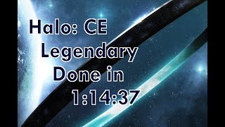 Halo: CE Legendary Speedrun in 1:14:37