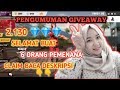 PENGUMUMAN GIVEAWAY 2.130 DIAMOND CARA CLAIM HADIAH BACA DESKRIPSI || GARENA FREE FIRE