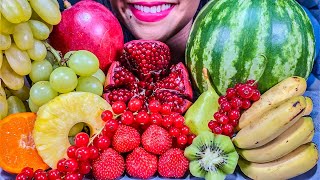 ASMR FRESH FRUIT PLATTER *MAKAN BUAH SEGAR* ताजे फल खाएं MUKBANG MASSIVE Eating Sounds