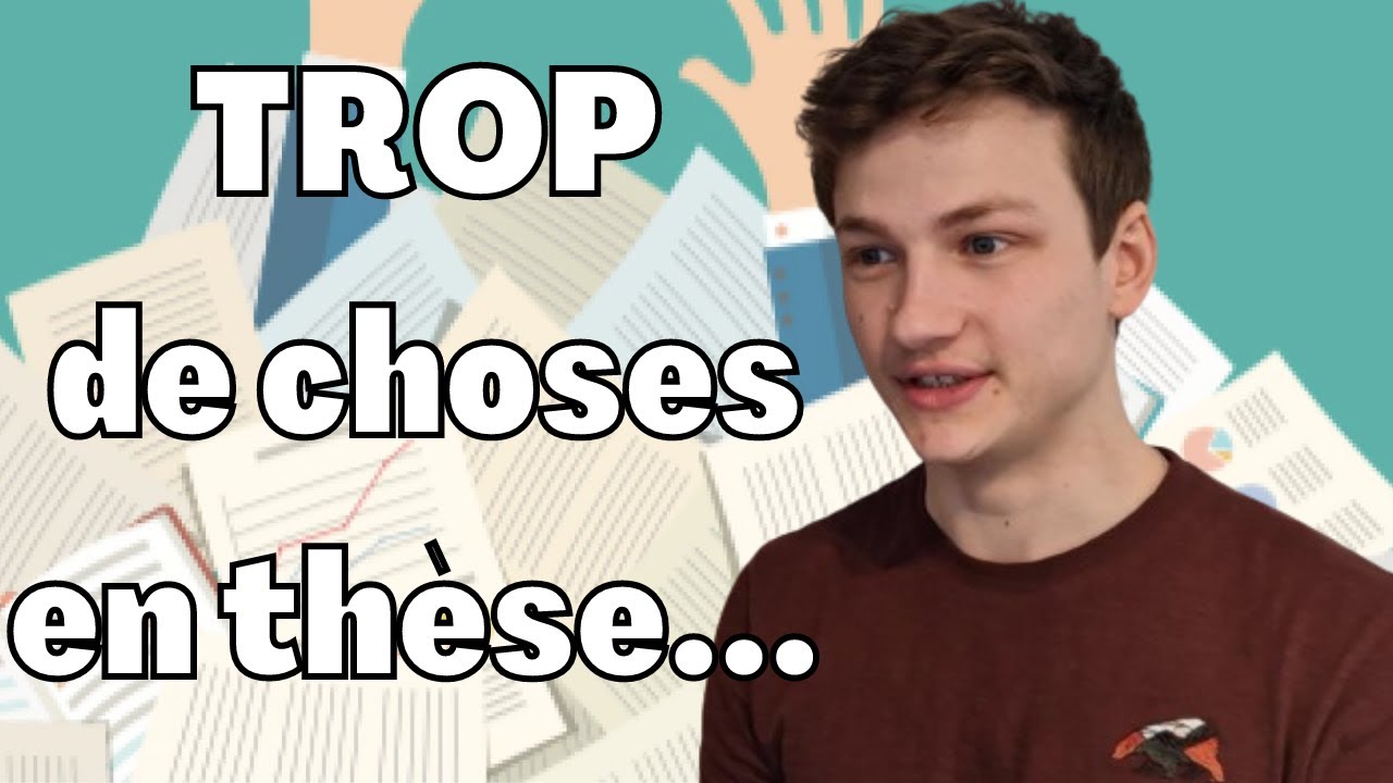 Le trop plein d'informations en thèse, comment le gérer ?