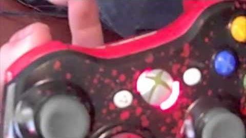 Red Biohazard Modded Controller by Godsmodz