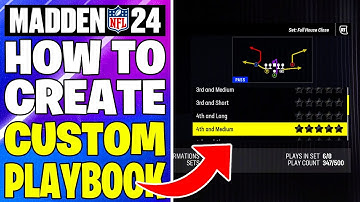 Madden 24 - How to Create Custom Playbook