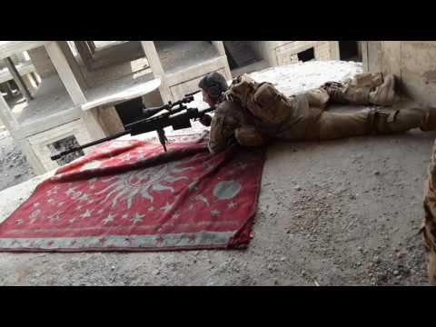 Syria Combat Footage - Battle Of Raqqa - Providing Sniper Fire On The Western Front