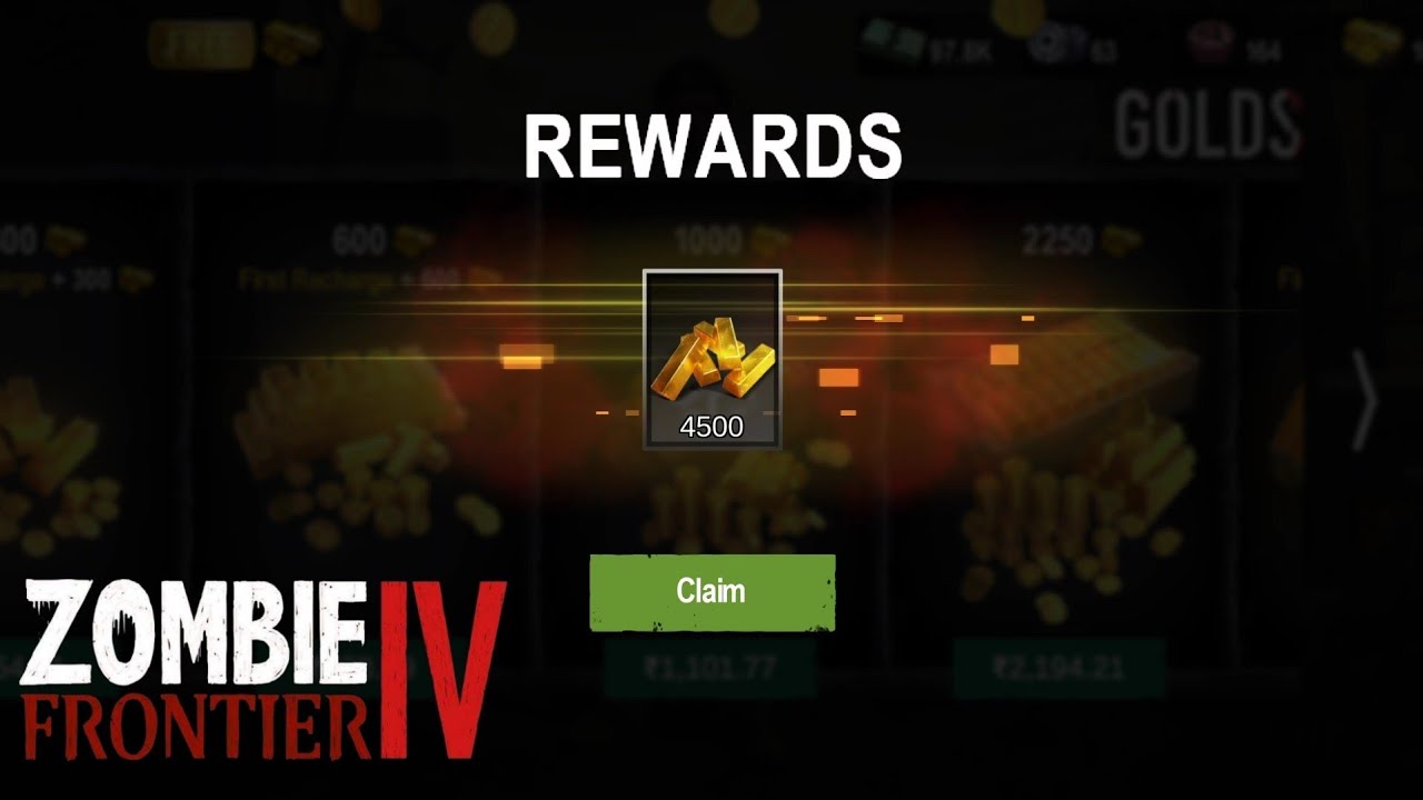 Zombie Frontier 4 Gameplay Gold Purchased 40 Area 312 YouTube