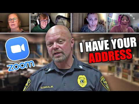 Trolling POLICE OFFICERS on Zoom!